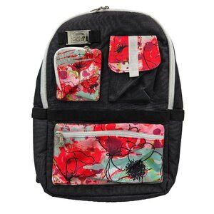 Stampin’ Up! On Stage Backpack Poppies Flowers Red Black Convention Floral Read